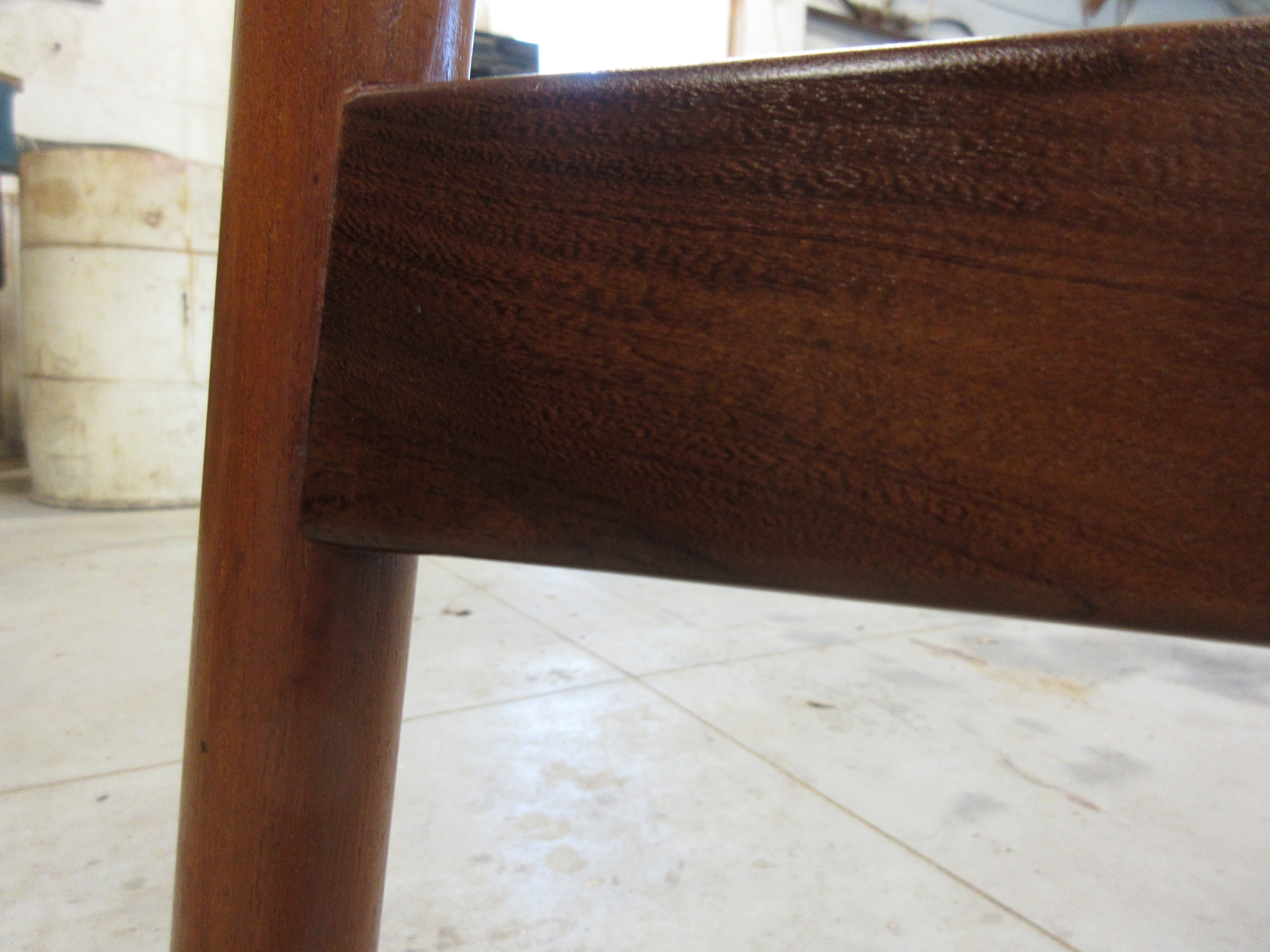 Danish Model 59 teak chair after frame repair and regluing - Gee Furniture Works Lincoln NE